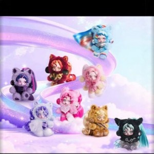 Мягкие брелки блайндбоксы SKULLPANDA х My Little Pony