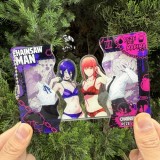 Раздвижной акриловый брелок Chainsaw Man Макима и Резе