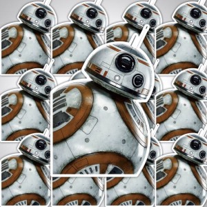 Наклейки Star Wars: дроид BB-8