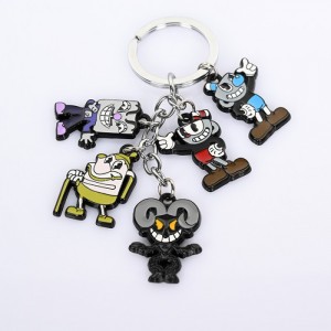 Металлические брелки Cuphead