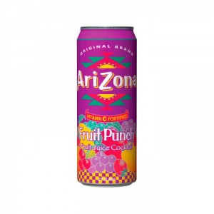 Напиток сокосодержащий AriZona Fruit Punch со вкусом фруктовый пунш 340 мл
