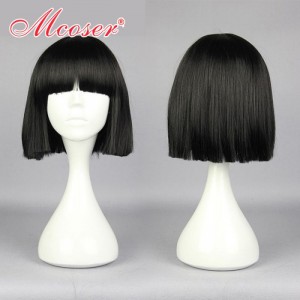 Парик короткий чёрный Silver Fairy