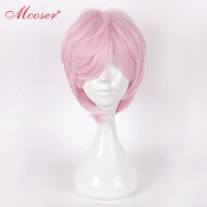 Парик короткий розовый Sakura