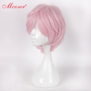 Парик короткий розовый Sakura
