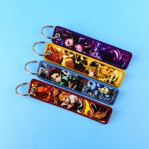 Тканевые прямоугольные брелки Kimetsu no Yaiba