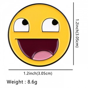 Металлический значок смайл Epic Face