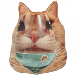 Мягкая игрушка Кот с бокалом