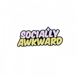 Металлический значок Socially Awkward
