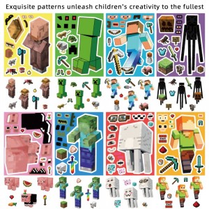 Стикерпак собери своего персонажа Minecraft в ассортименте