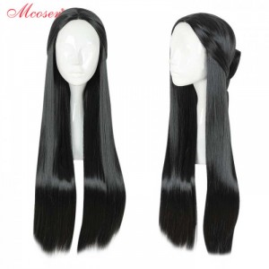 Парик длинный чёрный Zixia