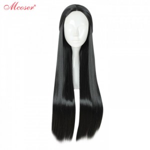 Парик длинный чёрный Zixia