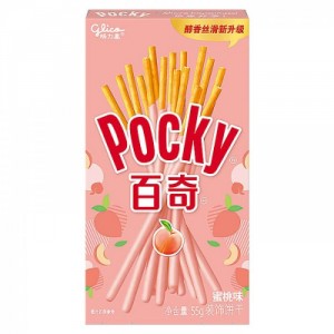 Бисквитные палочки Glico Pocky со вкусом персика 55 г