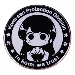 Металлический значок Komi-san