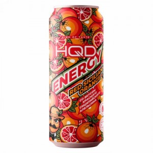 Энергетический напиток HQD Energy Red Sicilian Orange со вкусом красного сицилийского апельсина 450 мл