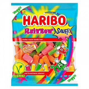 Кислый жевательный мармелад Haribo Rainbow Fizz 160 г