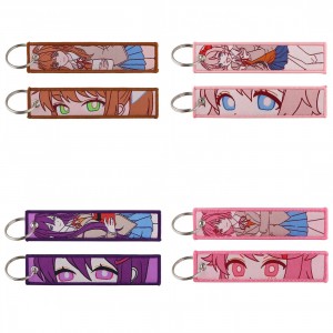 Тканевые прямоугольные брелки Doki Doki Literature Club