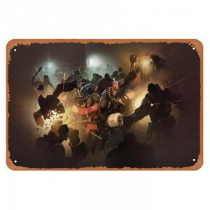Металлический постер Team Fortress