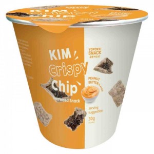 Чипсы из морской капусты Kim Crispy Chip Yopokki Peanut Butter со вкусом орехового масла 30 г