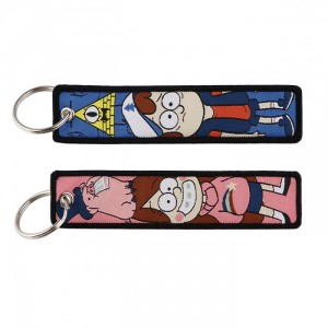 Тканевые прямоугольные брелки Gravity Falls