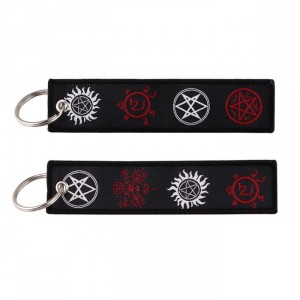 Тканевые прямоугольные брелки Supernatural