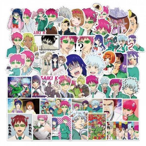 Набор наклеек Saiki Kusuo (50 штук)