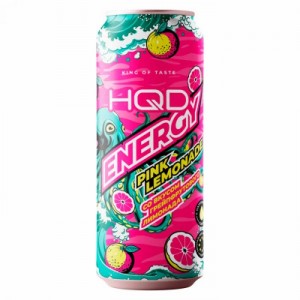 Энергетический напиток HQD Energy Pink Lemonade со вкусом грейпфрутового лимонада 450 мл