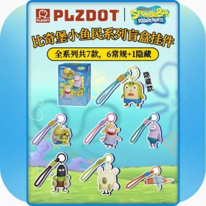 Брелки-фигурки блайндбоксы Sponge Bob (Plzdot)