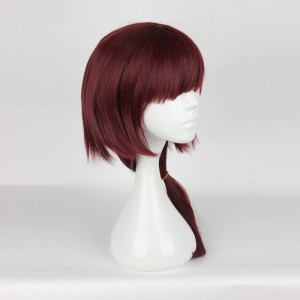 Парик длинный с хвостом бардовый Prince Cherry Blossom