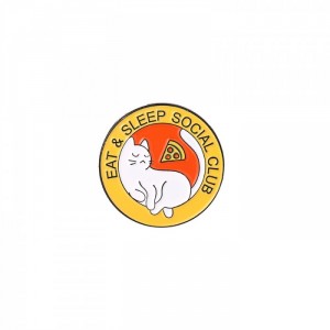 Металлические значки Eat and Sleep Social Club