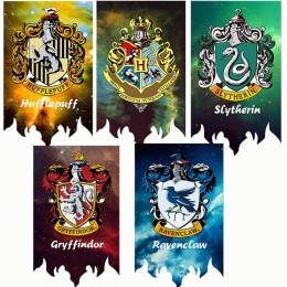 Флаги с гербами факультетов Harry Potter
