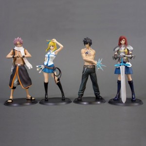 Фигурки Fairy Tail: Нацу Драгнил, Люси Хартфилия, Эрза Скарлет, Грей Фуллбастер в ассортименте