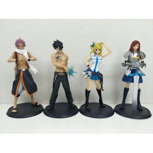 Фигурки Fairy Tail: Нацу Драгнил, Люси Хартфилия, Эрза Скарлет, Грей Фуллбастер в ассортименте