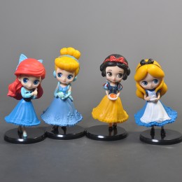 Набор фигурок Принцессы Disney: Бель,Золушка,Ариэль,Белоснежка