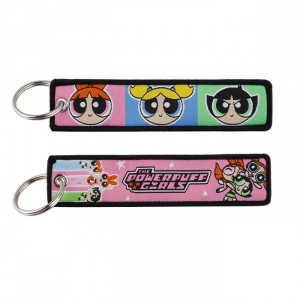Тканевые прямоугольные брелки Powerpuff Girls
