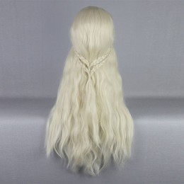 Парик длинный кудрявый блонд Daenerys Tangerine