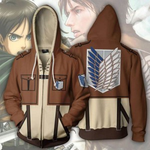 Толстовка Attack on Titan разведотряд