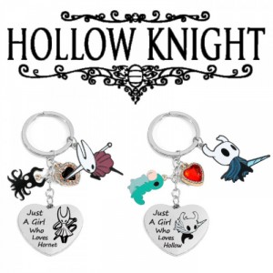Металлические брелки Just a girl who loves Hollow Knight
