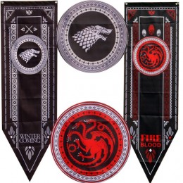Флаги с гербами домов Game of Thrones 