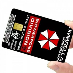 Наклейка на банковскую карту Resident Evil