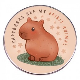 Металлический значок Capybaras are my spirit animal
