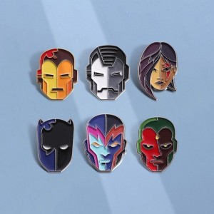 Металлические значки Marvel