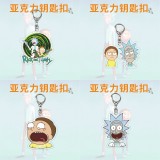 Акриловые брелки Rick and Morty