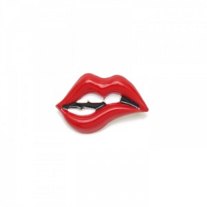 Металлический значок Lips