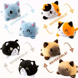 Мягкие игрушки котики-перевёртыши