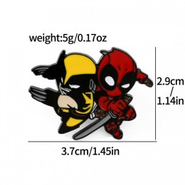 Металлические значки Deadpool and Wolverine