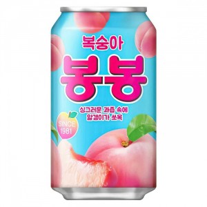 Газированный напиток HAITAI Peach bon bon. ж/б. 340мл