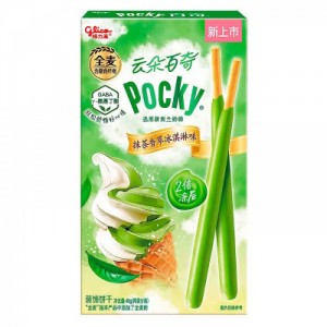 Бисквитные палочки Glico Pocky со вкусом мусса из зелёного чая 48 г