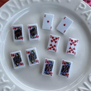 Заколки игральные карты в ассортименте