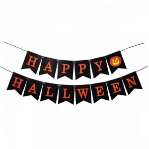 Ленточная вывеска Happy Halloween 