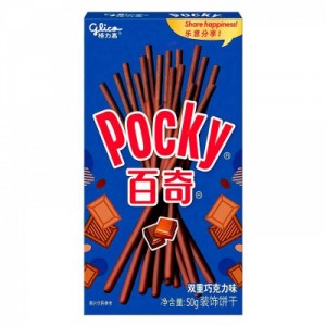 Бисквитные палочки Glico Pocky Double Chocolate с двойным шоколадом 50 г